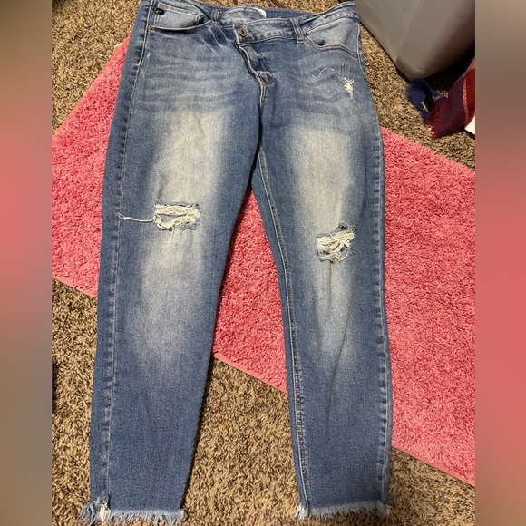 KanCan Denim - KanCan Light Blue Distressed Skinny Jeans